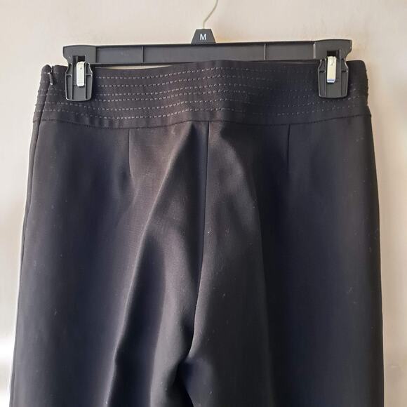 Banana Republic Martin Black Flat Front & Decorative Stitched Waist - Size 0 - Picture 8 of 11